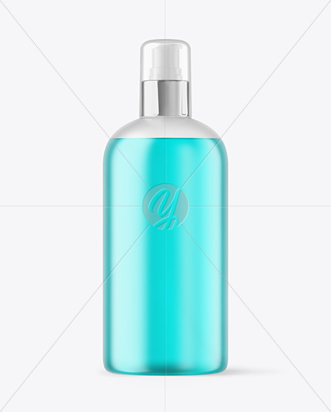 Download Glass Cosmetic Bottle With Liquid Psd Mockup Yellowimages