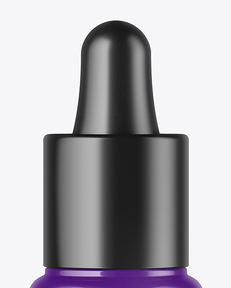 Glossy Dropper Bottle Mockup PSD #2