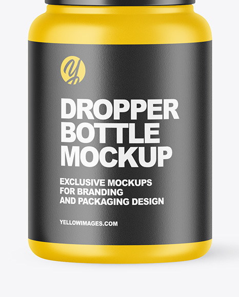 Matte Dropper Bottle Mockup PSD #1