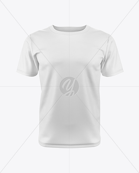 Download Men S T Shirt Mockup Front View In Apparel Mockups On Yellow Images Object Mockups