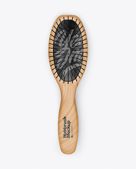 Download Wooden Hairbrush Mockup In Object Mockups On Yellow Images Object Mockups