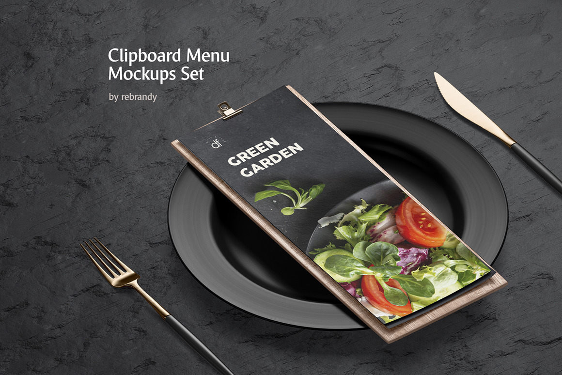 Download Clipboard Menu Mockups Set In Stationery Mockups On Yellow Images Creative Store PSD Mockup Templates