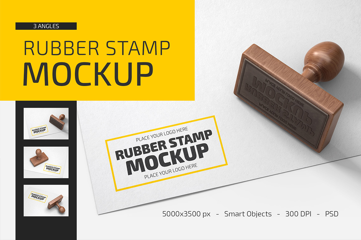 Rubber Stamp PSD MockUp