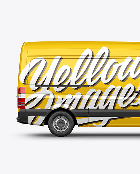 Panel Van Mockup - Side View