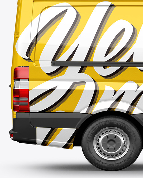 Panel Van Mockup - Side View