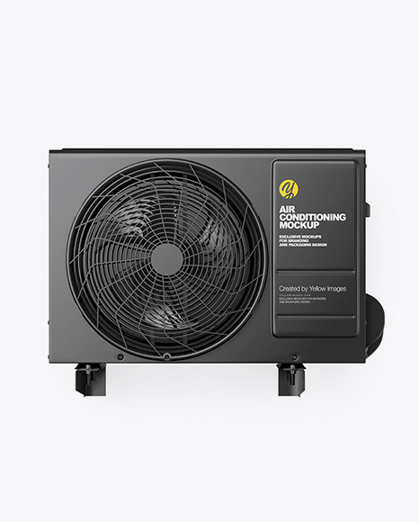 Air Conditioning Mockup   Front View PSD #2