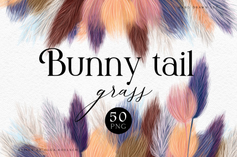Pampas grass clipart Modern dried floral clipart. Autumn clipart with dried grass decor png