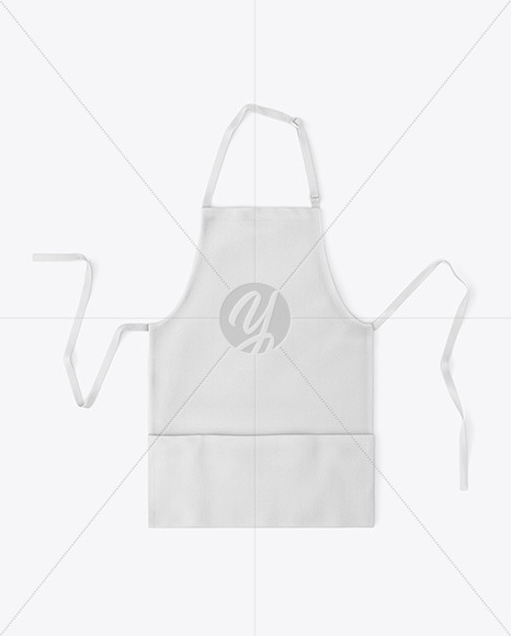 Apron Mockup Top View In Apparel Mockups On Yellow Images Object Mockups