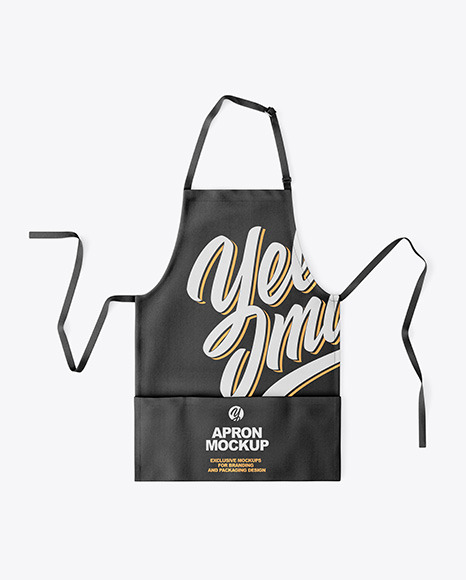 Download Apron Mockup Top View In Apparel Mockups On Yellow Images Object Mockups