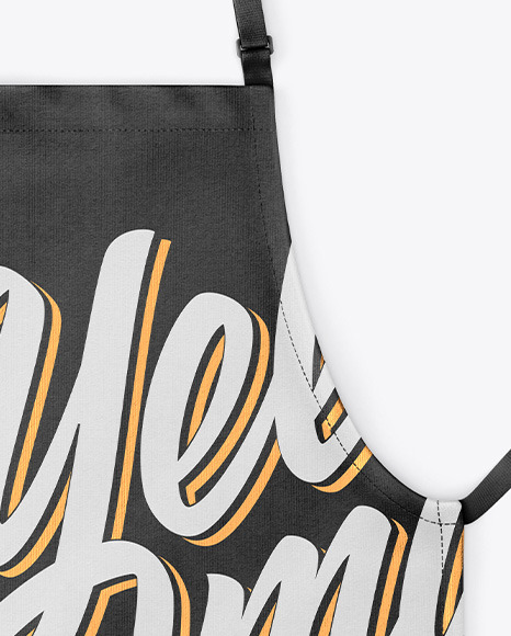 Download Apron Mockup - Top View in Apparel Mockups on Yellow Images Object Mockups