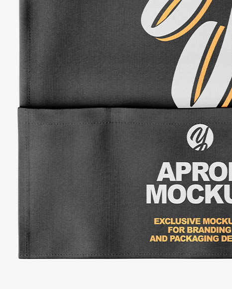 Download Apron Mockup Top View In Apparel Mockups On Yellow Images Object Mockups