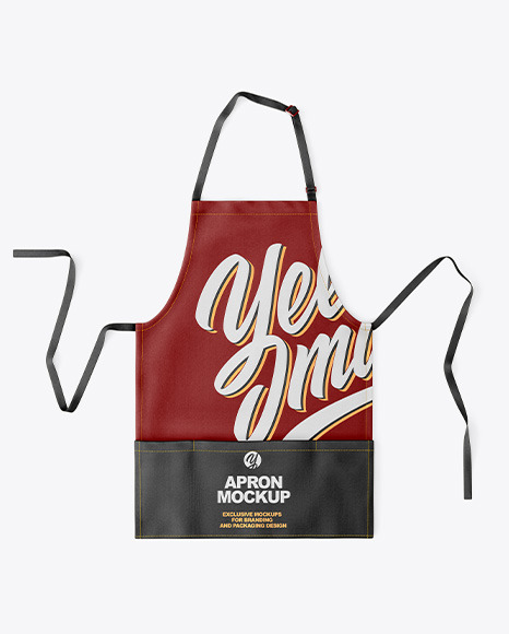 Download Apron Mockup Top View In Apparel Mockups On Yellow Images Object Mockups