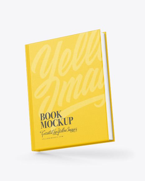 Hardcover Books w  Fabric Cover Mockup PSD #2