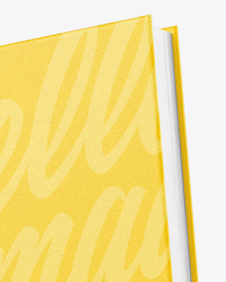 Hardcover Books w  Fabric Cover Mockup PSD #6