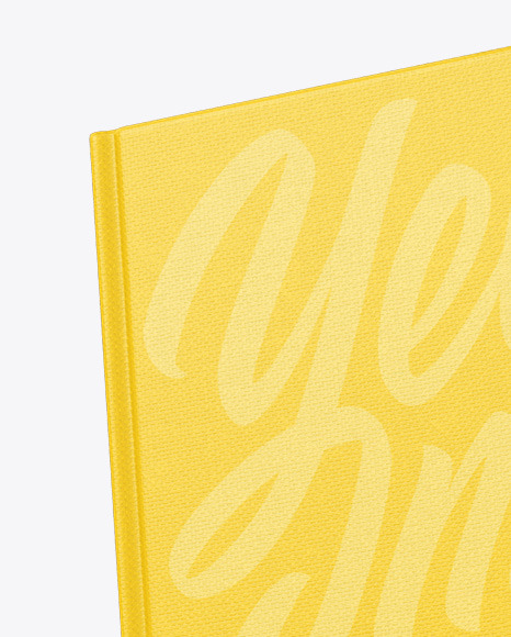 Hardcover Books w  Fabric Cover Mockup PSD #5