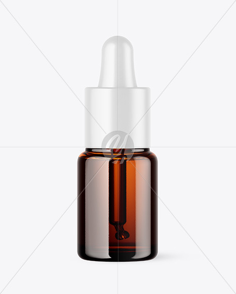 Amber Glass Dropper Bottle Mockup Amber Glass Dropper Bottle Mockup