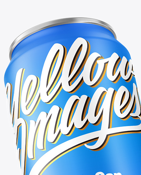 Two Metallic Drink Cans w  Matte Finish Mockup PSD #6