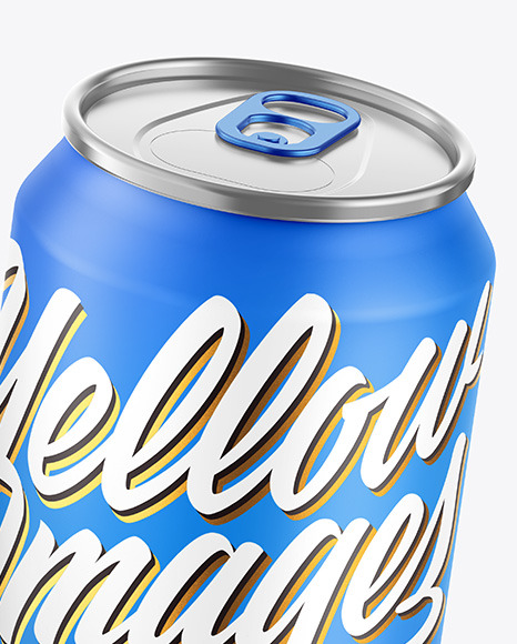 Two Metallic Drink Cans w  Matte Finish Mockup PSD #7