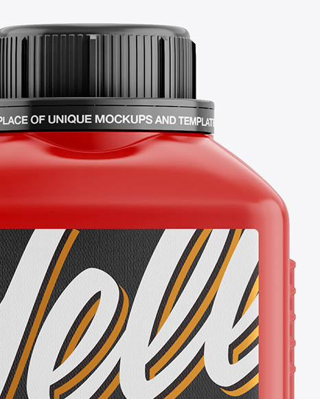 Glossy Bottle Mockup PSD #2