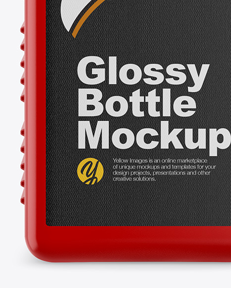 Glossy Bottle Mockup PSD #1