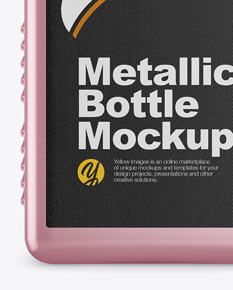 Metallic Bottle Mockup PSD #1