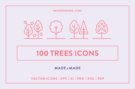 Line Icons – Trees