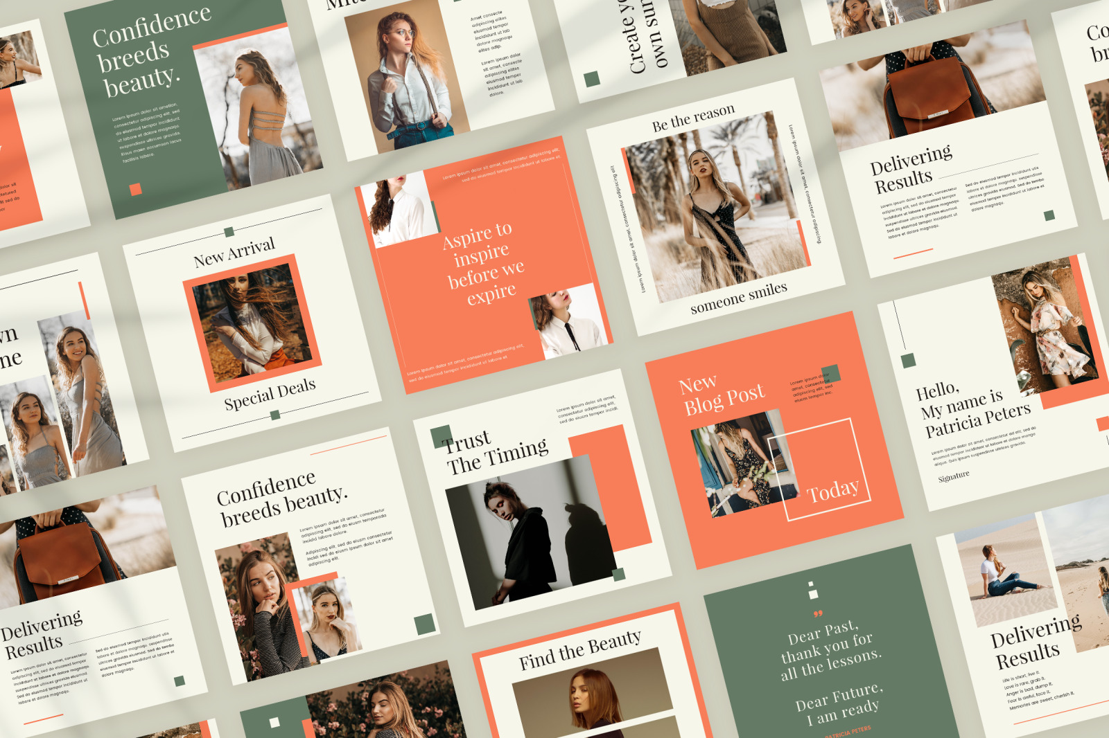 Download Mutiara Instagram Canva Template In Social Media Templates On Yellow Images Creative Store PSD Mockup Templates
