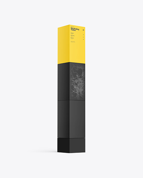 Download Wayfinding Totem Mockup in Outdoor Advertising Mockups on ...