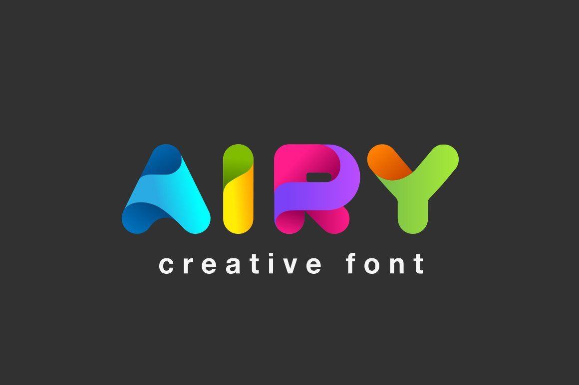 Airy Font In Fonts On Yellow Images Creative Store