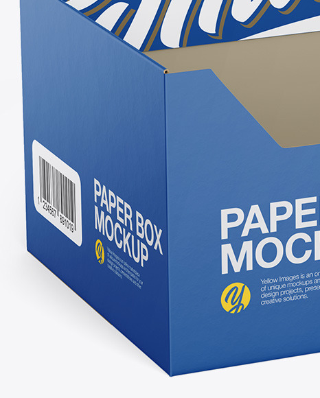 Download Empty Display Box Mockup in Box Mockups on Yellow Images ...