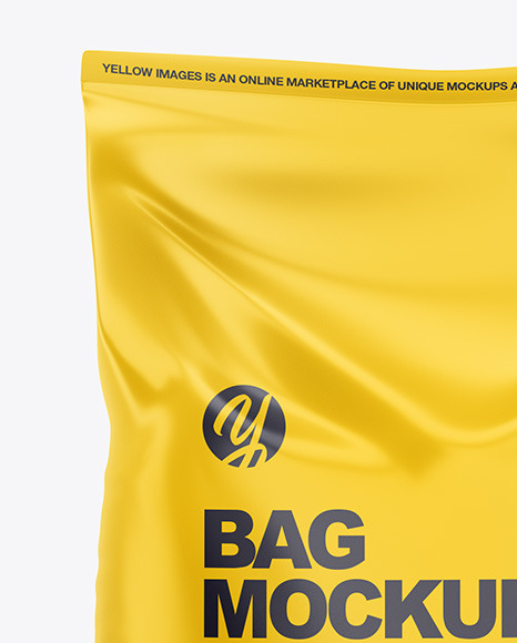 Download Bag Mockup In Bag Sack Mockups On Yellow Images Object Mockups