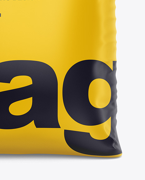 Download Bag Mockup In Bag Sack Mockups On Yellow Images Object Mockups