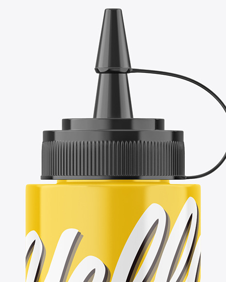 Glossy Plastic Sauce Bottle PSD #2