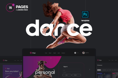 Dance, Fitness Studio Template