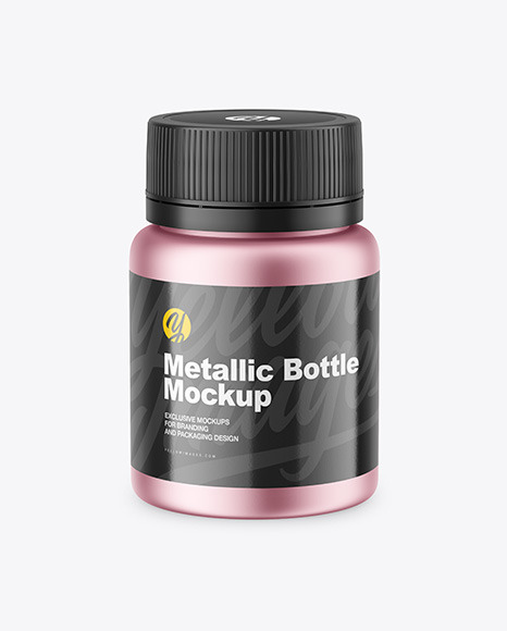 Metallic Bottle Mockup PSD #4