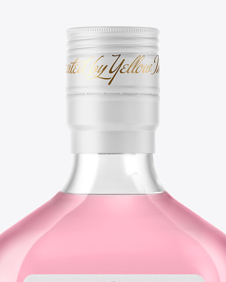 Glass Gin Bottle Mockup