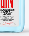 Glass Gin Bottle Mockup
