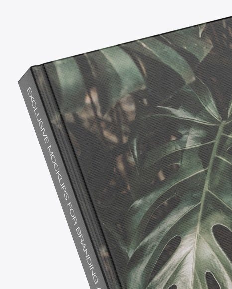 Hardcover Books w  Fabric Cover Mockup PSD #1