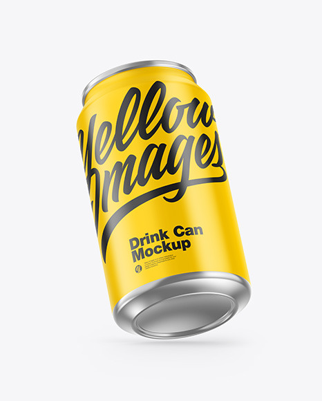 Metallic Drink Can w  Glossy Finish Mockup PSD #2