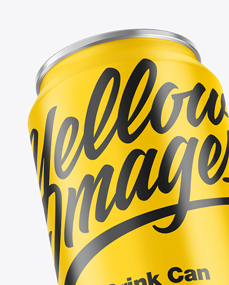 Metallic Drink Can w  Glossy Finish Mockup PSD #7