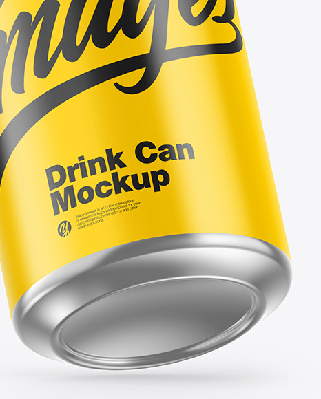 Metallic Drink Can w  Glossy Finish Mockup PSD #5