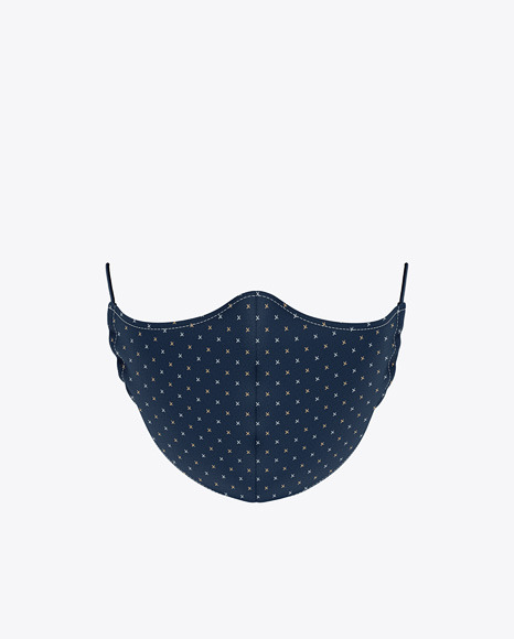 Download Face Mask with Elastic Cord - Front View in Apparel ...