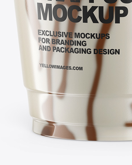 Cup With Chocolate Frappuccino Mockup PSD #6