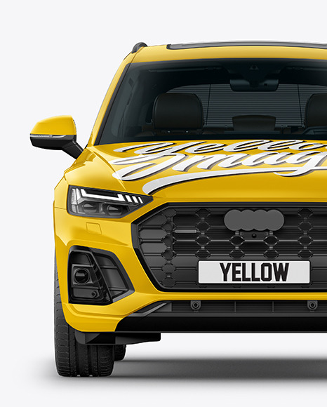 Crossover SUV Mockup – Front View
