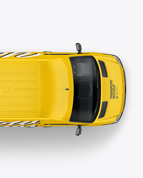 Panel Van Mockup - Top View
