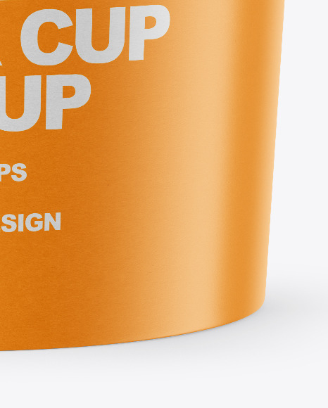 Download Ice Cream Paper Cup With Mango Sauce Mockup In Cup Bowl Mockups On Yellow Images Object Mockups