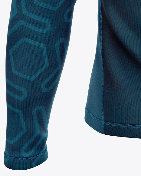 Men s Jersey With Long Sleeve Mockup PSD #6