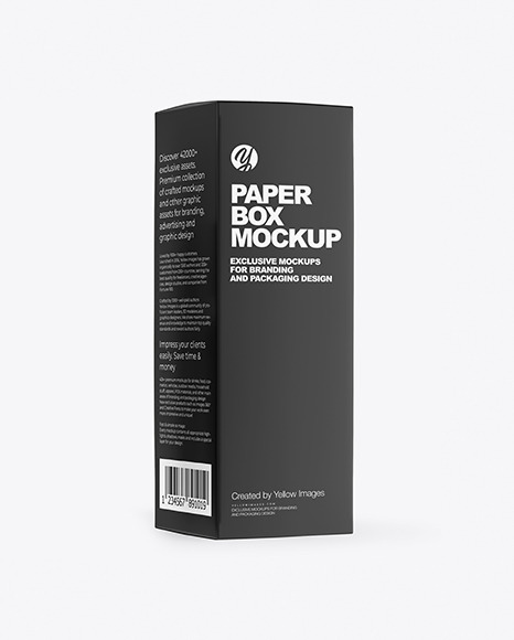 Dark Amber Glass Dropper Bottle with Paper Box Mockup PSD #2