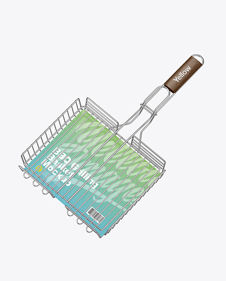 Portable Grilling Basket Mockup PSD #2