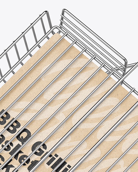 Portable Grilling Basket Mockup PSD #7